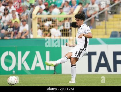 Koblenz, Allemagne. 31st juillet 2022. 31 juillet 2022, Stade Oberwerth, Koblenz, GER, Coupe DFB, 1st rondes FV Engers 07 vs Arminia Bielefeld, dans la photo Guilherme Ramos (Bielefeld) crédit: dpa/Alay Live News Banque D'Images