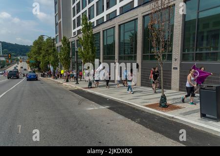 Pro Choice Women's Rights March & Rally à Philadelphie, Pennsylvanie, États-Unis, 16 juillet 2022 Banque D'Images