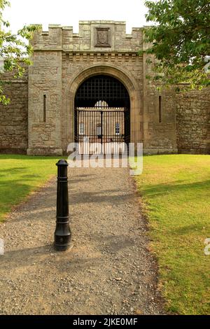 Prison et musée du château de Jedburgh, sur l'ancienne colline de Galws, Castlegate, Jedburgh, Écosse, Royaume-Uni Banque D'Images