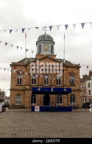 Kelso Town Hall in the Square, Scottish Borders, Écosse, Royaume-Uni Banque D'Images