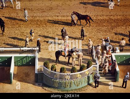 1960S CHEVAUX ET JOCKEYS SONT PESÉS AVANT ET APRÈS LA COURSE, LES CHEVAUX REFROIDISSANT LE CIRCUIT DE COURSE DE L'ÉTAT DU JARDIN NJ USA - KH1005 HAR001 HARS GAGNANT DE PERSONNES PLEINE LONGUEUR ÉTATS-UNIS D'AMÉRIQUE LES HOMMES RISQUENT LE DIVERTISSEMENT ATHLÉTIQUE JOCKEY AMÉRIQUE DU NORD AMÉRIQUE DU NORD PILOTE GRAND ANGLE AVANT RÊVES BONHEUR MAMMIFÈRES GRAND ANGLE FORCE VICTOIRE EXCITATION SAVOIR RÉCRÉATION PESÉ DANS LES OCCUPATIONS NJ SPORTS PROFESSIONNELS CONCEPTUEL JOCKEYS HOMMES SEULEMENT ÉLÉGANT NEW JERSEY COOPÉRATION REFROIDISSEMENT GARDEN ÉTAT MAMMIFÈRE PADDOCK DÉTENTE HAR001 DÉMODÉE Banque D'Images