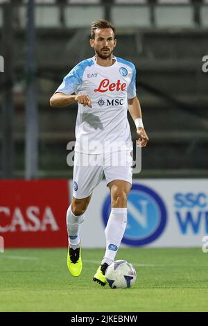 Castel di Sangro, Italie - 31 juillet , 2022, Foto Alessandro Garofalo/LaPresse31 Luglio 2022 Castel di Sangro, Italie - SSC Napoli vs RCD Maiorca, - amichevole Stadio Teofilo Patini. Nella foto: Fabian Ruiz (SSC Napoli); 31 juillet , 2022 Castel di Sangro, Italie - SSC Napoli vs RCD Mallorca, football sportif, match d'été Teofilo Patini stade. Dans la photo: Fabian Ruiz (SSC Napoli); Banque D'Images