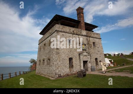 Parc national Old fort Niagara, NY Banque D'Images