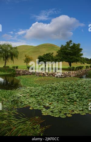 Cheonmachong, un tumulus situé à Gyeongju, en Corée du Sud. 2008 Banque D'Images