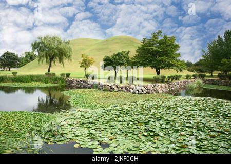 Cheonmachong, un tumulus situé à Gyeongju, en Corée du Sud. 2008 Banque D'Images