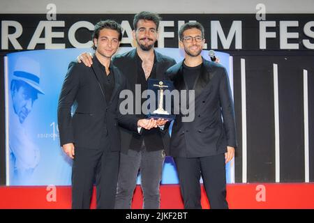 Catanzaro, Italie. 31st juillet, 2022. il Volo lors de l'ouverture du Festival du film Magna Graecia, nouvelles à Catanzaro, Italie, 31 juillet 2022 crédit: Agence de photo indépendante/Alamy Live News Banque D'Images