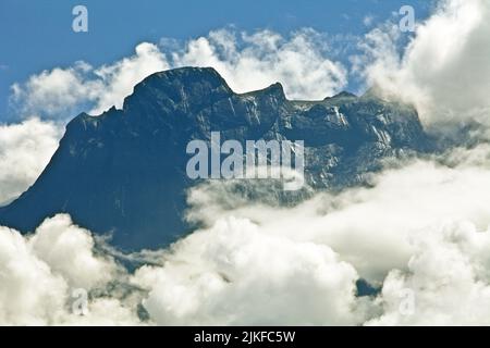 Le Mont Kinabalu à Sabah, Malaisie. Banque D'Images