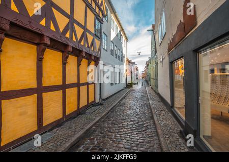 Helsingør, Helsingor connu sous le nom d'Elsinore Downtown, Danemark Banque D'Images