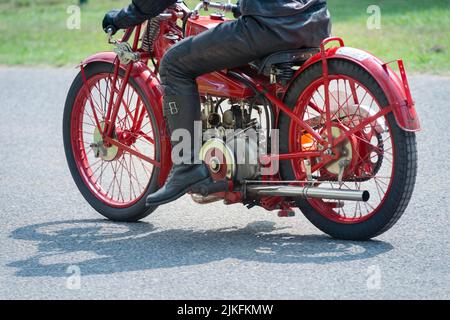 05 juin 2022 - Italie, Lombardie, Cremona, Sottocanna à Circuito, rencontre de la vieille moto Banque D'Images