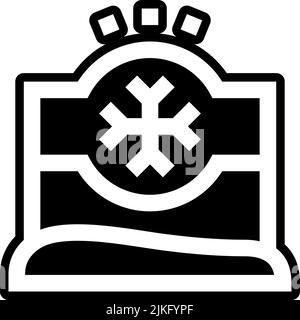 illustration vectorielle noire de l'icône des lumières de noël. Illustration de Vecteur