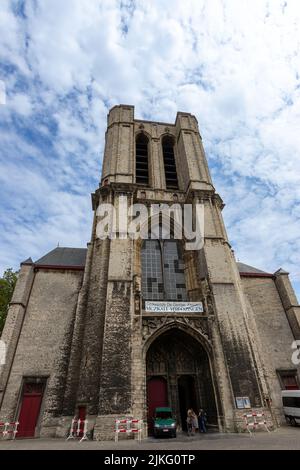 Gand, Belgique - 13 juillet 2018 : la façade de l'église Saint Michel Banque D'Images