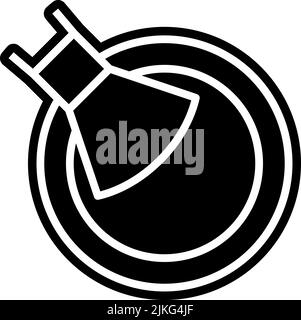 illustration vectorielle noire icône bronze. Illustration de Vecteur