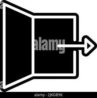 fermer l'icône illustration du vecteur noir. Illustration de Vecteur