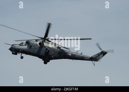MIL mi-24P, Hungarian Air Force, RIAT 2022, RAF Fairford, Gloucestershire, Banque D'Images
