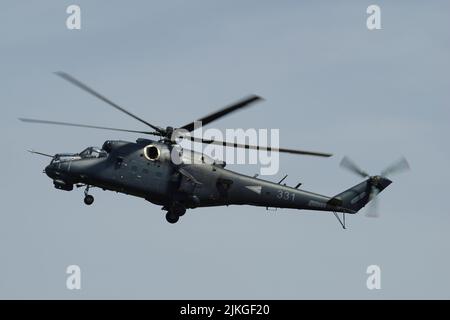 MIL mi-24P, Hungarian Air Force, RIAT 2022, RAF Fairford, Gloucestershire, Banque D'Images