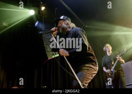 Reef, Live Images haute résolution du légendaire groupe rock indépendant Glastonbury, en direct sur la tournée 2022, pour la tournée de l'album Shoot Me Your Ace. Banque D'Images