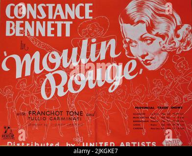 CONSTANCE BENNETT au MOULIN ROUGE 1934 réalisateur SIDNEY LANFIELD jouer Lyon de BRI histoire / scénario Nunnally Johnson et Henry Lehrman réalisateur de musique Alfred Newman producteur Darryl F. Zanuck 20th Century Pictures / United Artists Banque D'Images