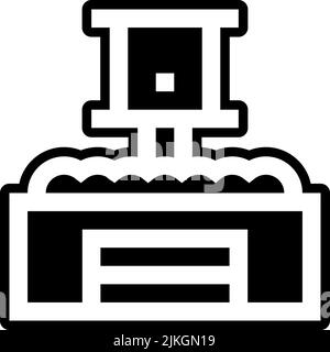 illustration du vecteur noir de l'icône raj ghat. Illustration de Vecteur