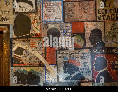 La prison des étudiants (en allemand - Studentenkarzer) à Heidelberg. Baden Wuerttemberg, Allemagne, Europe Banque D'Images