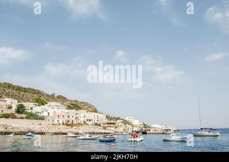 Photo Vue sur les îles Egadi, Sicile, Italie, Europe Banque D'Images