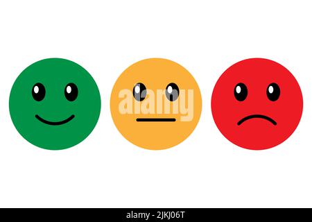 Vecteur d'icône smiley isolé sur fond blanc Illustration de Vecteur