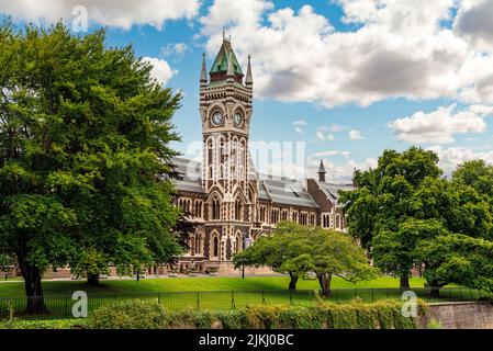 Bâtiment principal de l'Université d'Otago à Dunedin, île du Sud de la Nouvelle-Zélande Banque D'Images