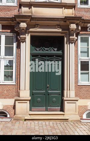 Entrée de la maison historique à Peterstraße, Komponistenquartier, Neustadt, Hambourg, Allemagne Banque D'Images