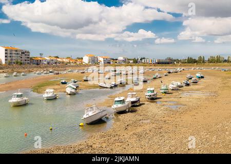 Saint-Gilles-Croix-de-vie, à Vendée, port typique Banque D'Images
