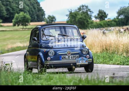 Bad König, Hesse, Allemagne, Fiat Nuova 500, année 1969, 449,5 cc, 18 kW au festival de voiture classique. Banque D'Images