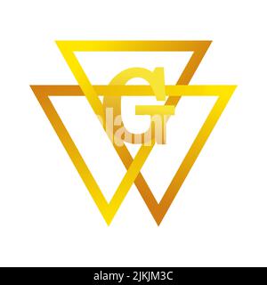 Symbole Masonic G et pyramides. Mystique occulte, société sacrée. Illustration de Vecteur