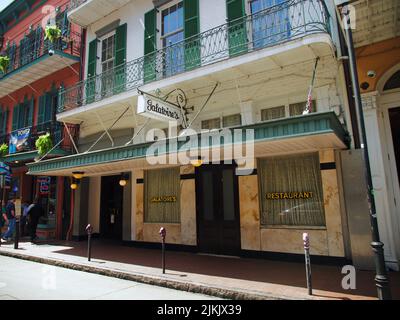 The Galatoire's restaurant at 209 Bourbon Street in the French Quarter of New Orleans, Louisiana Stock Photo