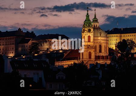 Église Saint Nicolas, Prague, République Tchèque Banque D'Images