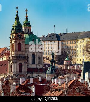 Église Saint Nicolas, Prague, République Tchèque Banque D'Images