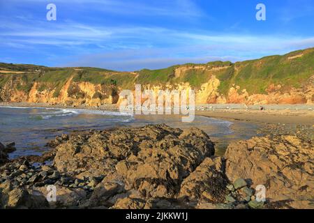 Church Bay, Porth Swtan, île d'Anglesey, Ynys mon, pays de Galles du Nord, ROYAUME-UNI. Banque D'Images