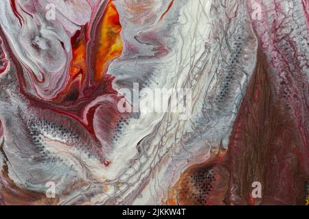 La peinture abstraite avec acryliques avec Fluid Pour Banque D'Images