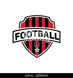 Logo football Shield Emblem inspiré du design Illustration de Vecteur