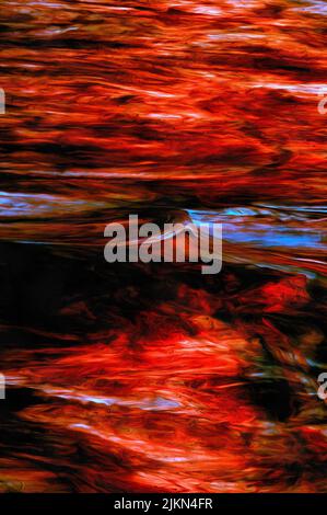 A vertical image of red and blue backlit corrugated glass- Abstract background for self-adhesive films Banque D'Images