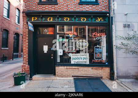 Paddy's Old City Pub, qui a inspiré la série télévisée « It's Always Sunny in Philadelphia » Banque D'Images