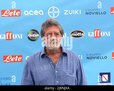 27 juillet 2022, GIFFONI VALLE PIANA, Italie: Andrea Purgatori au Festival du film de Giffoni 2022 à Giffoni Valle Piana. (Credit image: © Giovanni Lemba/Pacific Press via ZUMA Press Wire) Banque D'Images