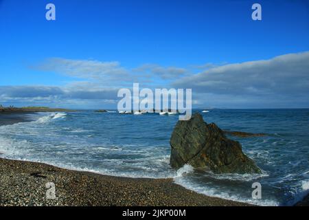 Plage de Riverton à Invercargill, southland, Nouvelle-Zélande. Banque D'Images