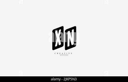 Lettres de l'alphabet initiales Monogram logo XN NX X N Illustration de Vecteur