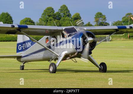 De Havilland DHC 2 Beaver, G-EVMK, à Old Warden, Bedfordshire. Banque D'Images