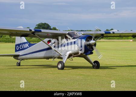 De Havilland DHC 2 Beaver, G-EVMK, à Old Warden, Bedfordshire. Banque D'Images