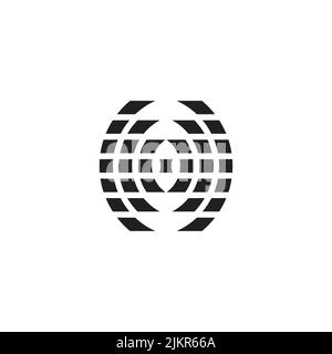 points son spread flèches technologie symbole logo vecteur Illustration de Vecteur