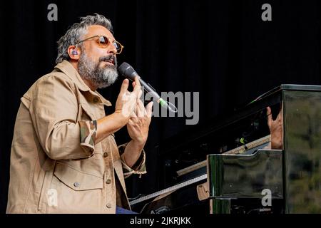 No Borders Music Festival Italie 31 juillet 2022 Brunori SAS live at Tarvisio © Andrea Ripamonti / Alay Banque D'Images