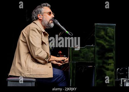 No Borders Music Festival Italie 31 juillet 2022 Brunori SAS live at Tarvisio © Andrea Ripamonti / Alay Banque D'Images