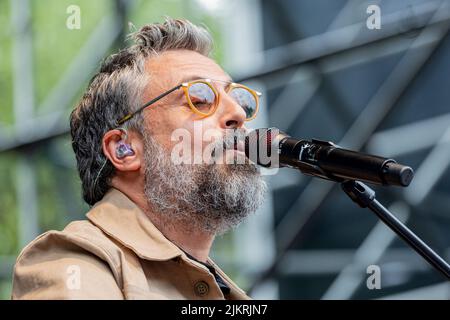 No Borders Music Festival Italie 31 juillet 2022 Brunori SAS live at Tarvisio © Andrea Ripamonti / Alay Banque D'Images