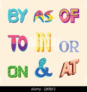 ensemble de mots clés Illustration de Vecteur