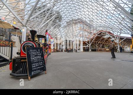 Canela, RS, Brésil - 19 mai 2022: Détails architecturaux de l'intérieur de la station Campos de Canella. Destination touristique de la ville de Canela. Banque D'Images