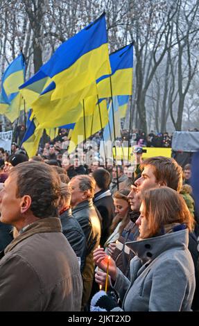 Famine, 79th anniversaire, Kiev, Ukraine. Holodomor - Josef Staline-commandé la famine qui a tué des millions d'Ukrainiens Banque D'Images